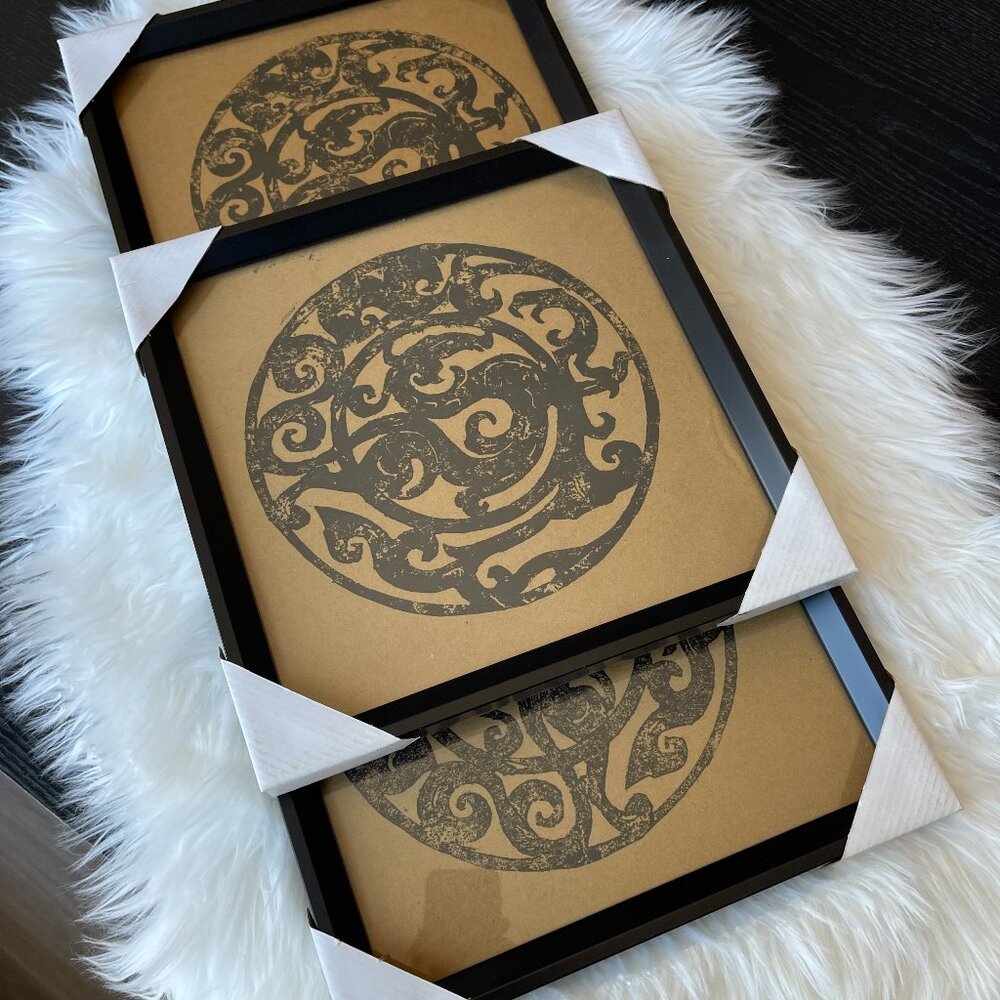 [ORIGINAL HAND-PULLED] Dragon Totem Relief Print – Unique One-of-a-Kind Cultural